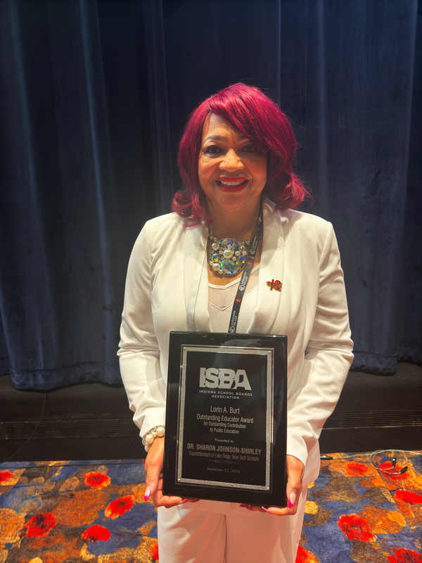 Dr. Sharon Johnson-Shirley, Superintendent, Lake Ridge New Tech Schools, 2024 Lorin A. Burt Award recipient